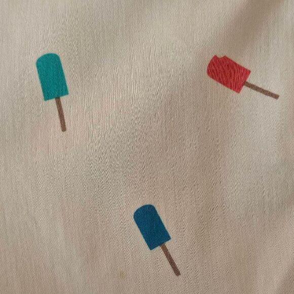 Lulu B Womens Popsicle Print White Pull On Capri Pant Size 6 - Picture 10 of 11